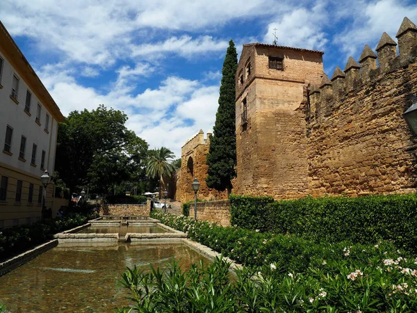 Castillo Medieval Bajo Cielo Día Soleado — Foto de Stock