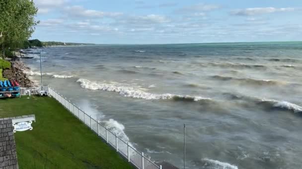 Prachtig Uitzicht Zeekust — Stockvideo