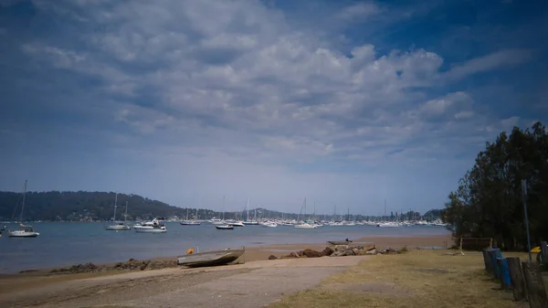 Sydney Australia Nov 2019 Moored Boats Yachts Pittwater Boating Ramp — Stock Photo, Image