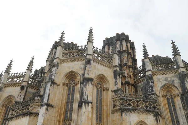 Ángulo Bajo Del Histórico Monasterio Batalha Batalha Portugal —  Fotos de Stock