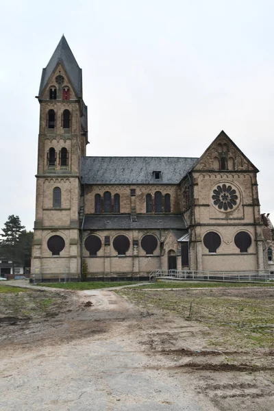 Immerrath Alemania Enero 2018 Disparo Vertical Catedral San Lamberto Immerrath —  Fotos de Stock