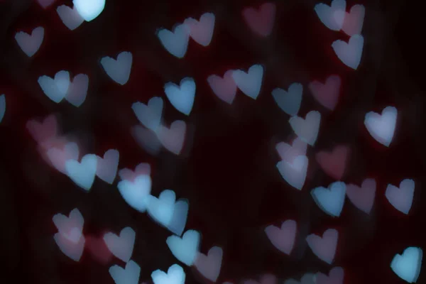 Heart Shape Light Bokeh Background — Stock Photo, Image