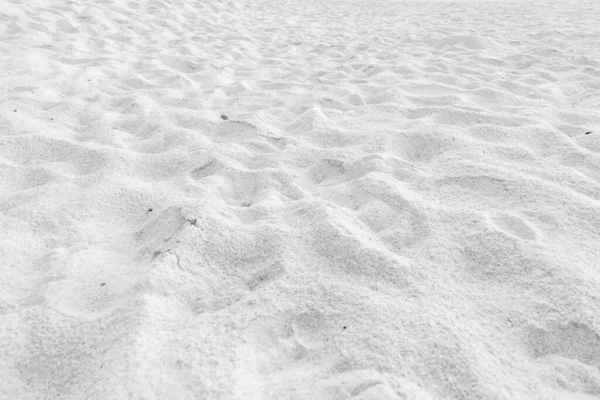 Eine Nahaufnahme Von Feinem Weißen Sand Strand — Stockfoto