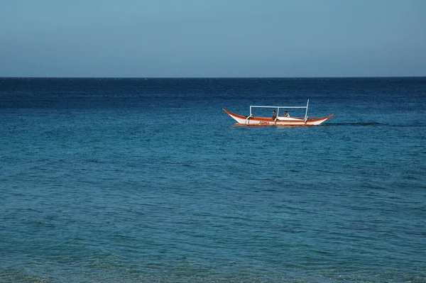 Mindoro Philippinen Januar 2007 Ein Fischerboot Auf Dem Welligen Meer — Stockfoto