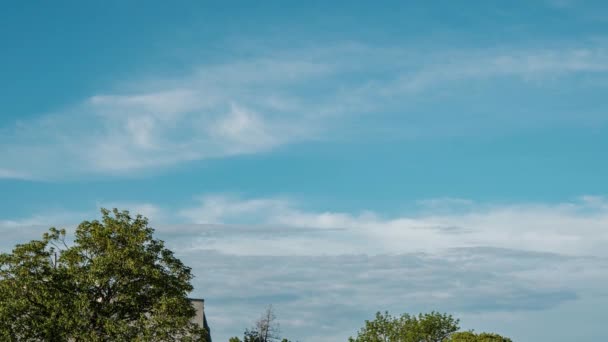 Mooie Lucht Met Wolken — Stockvideo