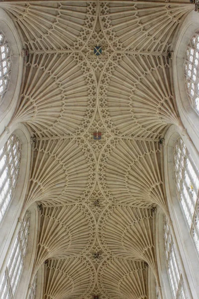 Bath United Kingdom Aug 2012 Fan Vaulted Ceiling Famous Parish — стокове фото