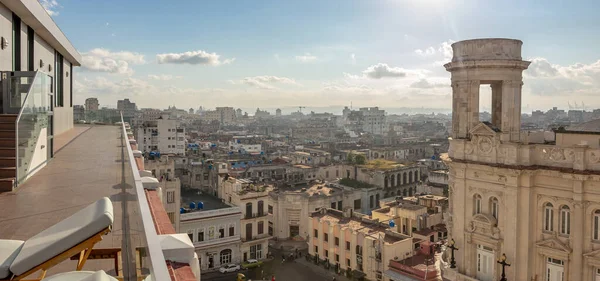 Paisaje Urbano Habana Cuba Con Torre Del Museo Nacional Bellas —  Fotos de Stock