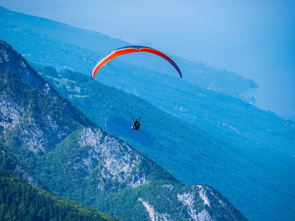 Paragliding Sport Monte Baldo Mountain Italy — Stock Photo, Image