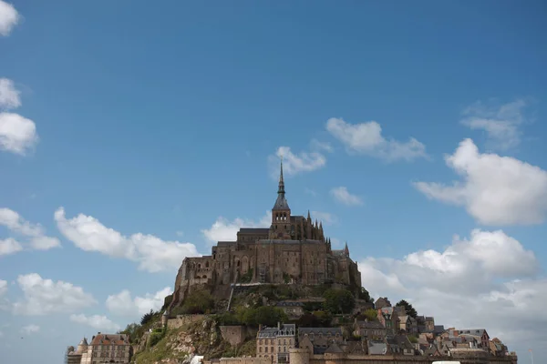 Une Vue Panoramique Célèbre Mont Saint Michel Normandie France — Photo