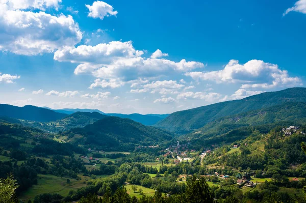 Sırbistan Mokra Kentinde Doğa Parkının Sargan Mokra Gora Manzarası — Stok fotoğraf