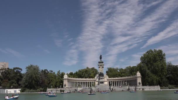 Malownicze Zdjęcia Buen Retiro Park — Wideo stockowe