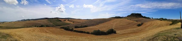 Der Blick Auf Die Landschaft Bei Lajatico Toskana Italien — Stockfoto