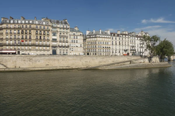 Paris France Jul 2019 Pont Tournelle Bridge Ile Louis Island — стокове фото