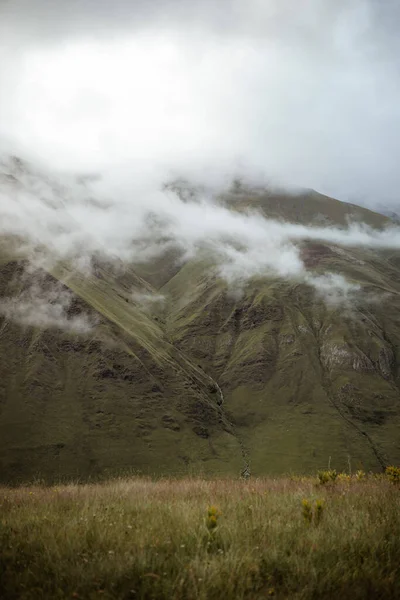 Une Belle Vue Des Montagnes Verdoyantes Dans Zone Récréative Gudauri — Photo