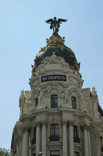 Madrid Španělsko Srpna 2010 Budova Metropolis Madridu Španělsko — Stock fotografie