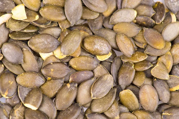 Closeup Roasted Pumpkin Seeds — Stock Photo, Image