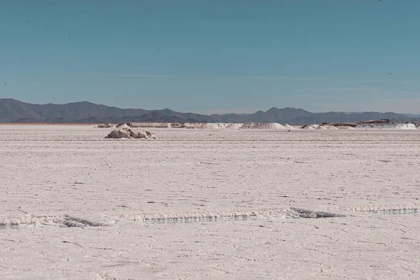 Salinas Grandes Rozległe Bagna Solne Północno Zachodniej Argentynie — Zdjęcie stockowe