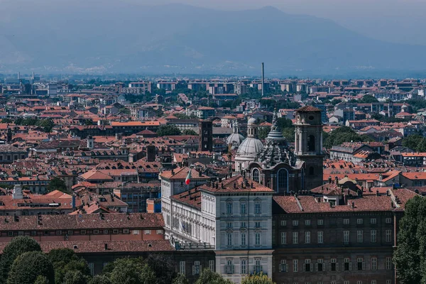 Аэросъемка Красивого Турина Италии — стоковое фото