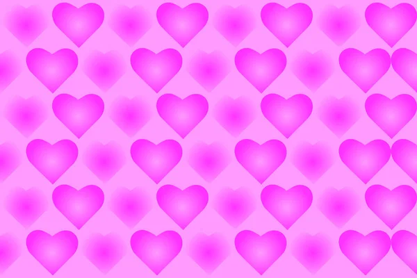 Иллюстрация Рисунка Розовых Сердец — стоковое фото
