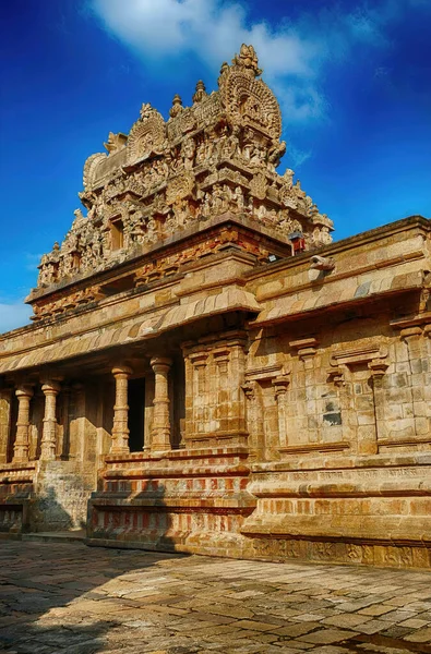 Airavatesvara Tapınağının Güzel Bir Manzarası Darasuram Hindistan — Stok fotoğraf