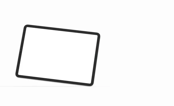Een Tablet Met Een Blanco Voor Advertenties — Stockfoto