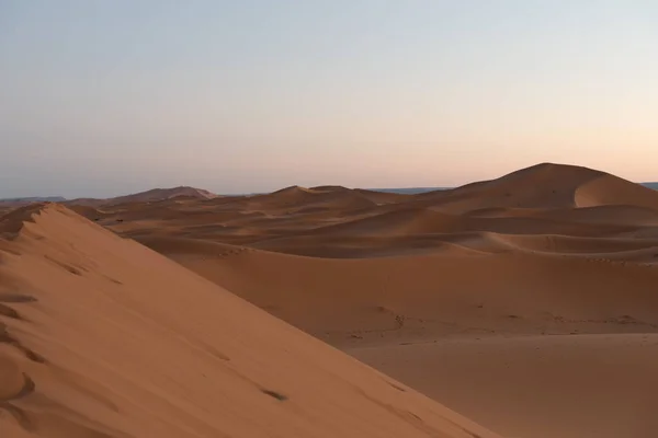 Beautiful Shot Sand Dunes Sahara Desert Morocco — Stock Photo, Image