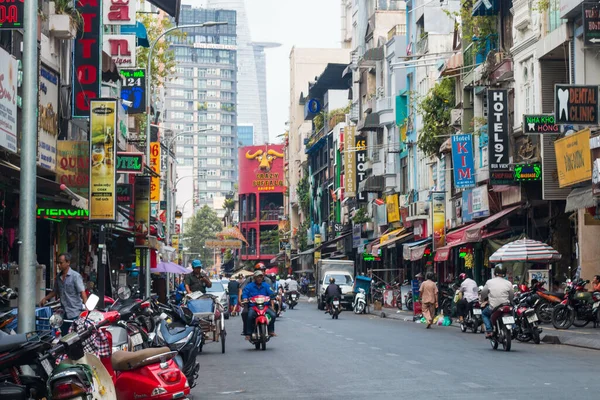 Chi Minh Vietnam Maggio 2018 Una Vista Panoramica Del Centro — Foto Stock