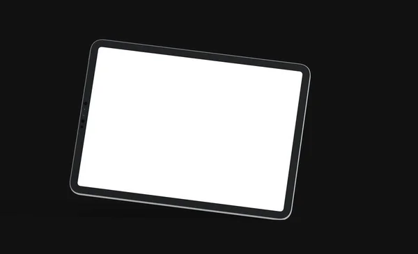 你的3D广告有空白的平板电脑 — 图库照片