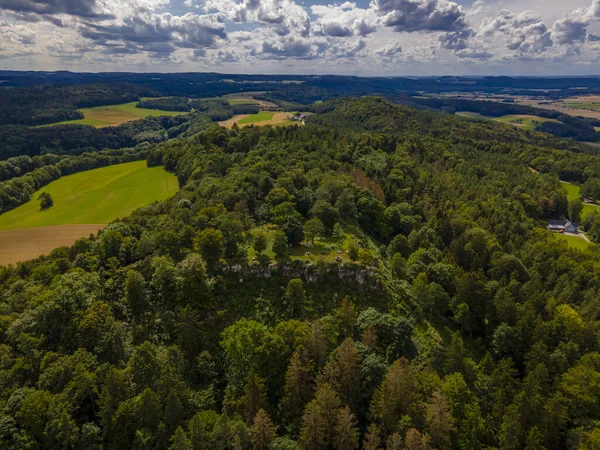 Vacker Utsikt Från Kullarna Sommaren — Stockfoto