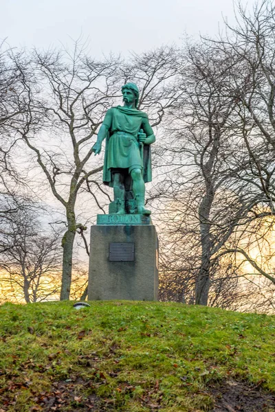 Sculpture City Alesund Norway Cold Day — Stock Photo, Image