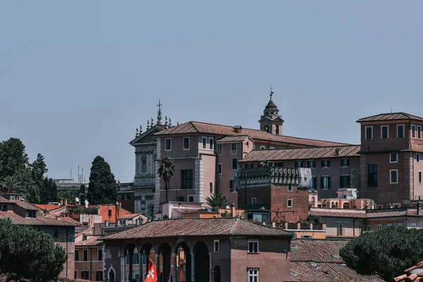 Een Uitzicht Trajan Market Een Groot Complex Van Ruïnes Met — Stockfoto