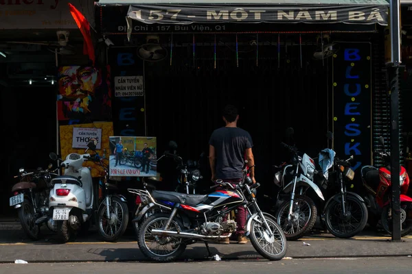 Chi Minh Vietnam Lehet 2018 Egy Csomó Motorkerékpárok Utcáin Chi — Stock Fotó