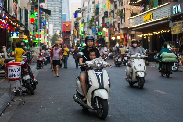 Chi Minh Vietnam Maggio 2018 Una Vista Panoramica Del Centro — Foto Stock