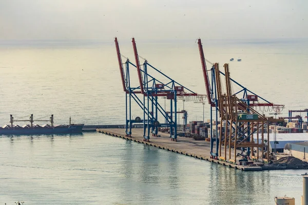 Ein Malerischer Blick Auf Einen Hafen Malaga Spanien — Stockfoto