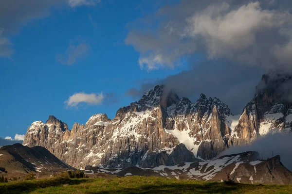 Cloudy Sky Snowy Landscapes Captured High Alps — Stock Photo, Image