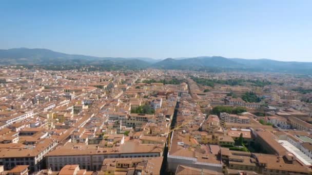 フィレンツェ市の空撮 — ストック動画