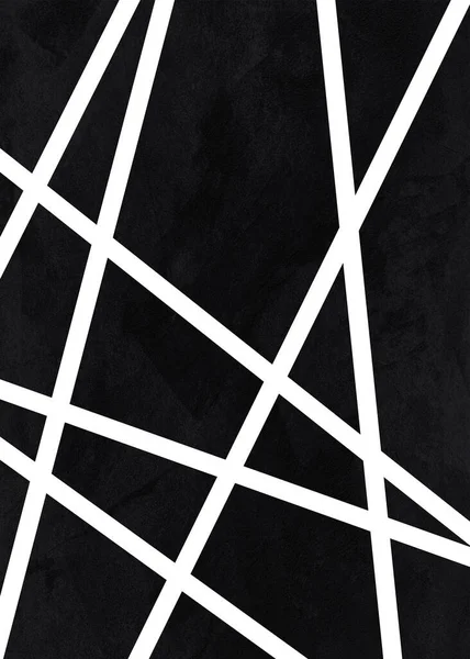 美しい抽象デジタルアート幾何学的 近代的かつカラフルな 黒と白 ベージュ — ストック写真