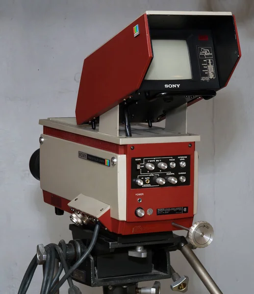 Спрингфилд Государства Августа 2021 Года Vintage 1970 Television Studio Camera — стоковое фото