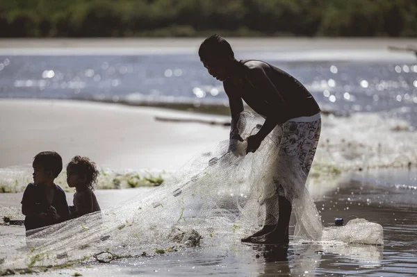 Bacolod Philippines Mars 2019 Village Pêcheurs Philippin Sur Côte Avec — Photo