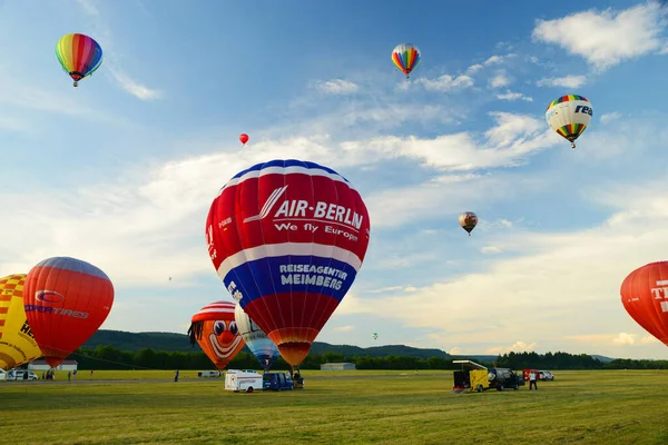 Foehren Allemagne Août 2015 Les Montgolfières Colorées Moselle Balloon Festival — Photo