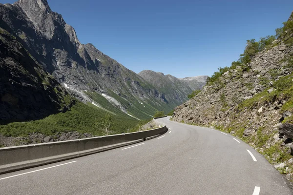 Pase Trollstigen Está Clasificado Como Una Carretera Peligrosa Mundialmente Famoso — Foto de Stock