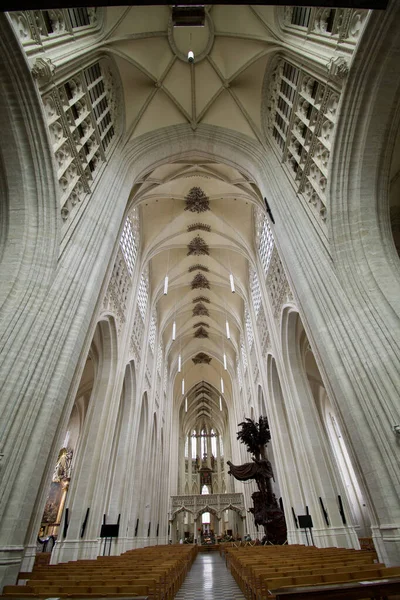 Leuven Belgium Ağustos 2021 Saint Peter Kilisesi Yüzyılda Brabantine Gotik — Stok fotoğraf