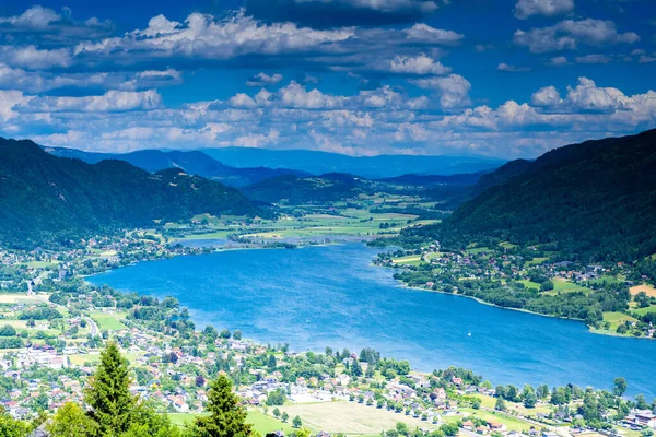 Ossiacher See Kärnten Österrike Ett Mycket Populärt Semestermål Bara Låt — Stockfoto