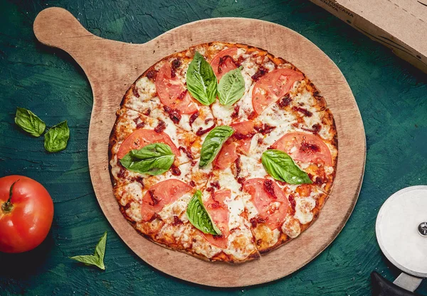 Detailní Záběr Pizzu — Stock fotografie