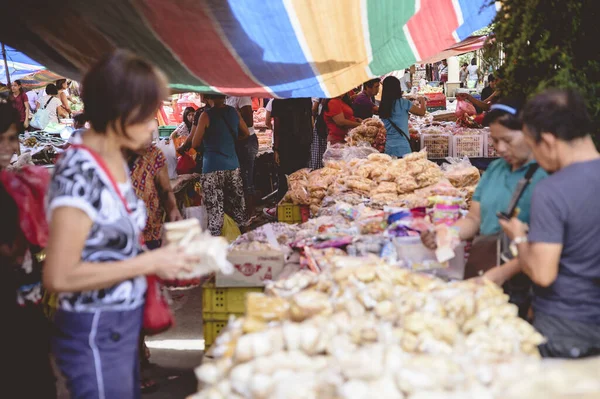 Bacolod Filipinas Febrero 2019 Mercado Nativo Filipino Con Gente Local —  Fotos de Stock