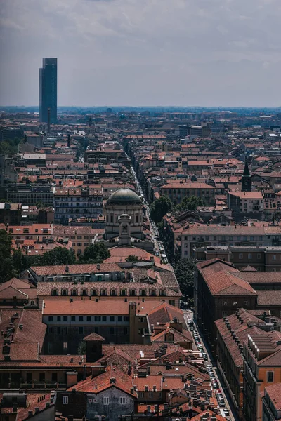 Okouzlující Výhled Centrum Turína Orientačním Bodem Krtek Antonelliana Turín Itálie — Stock fotografie