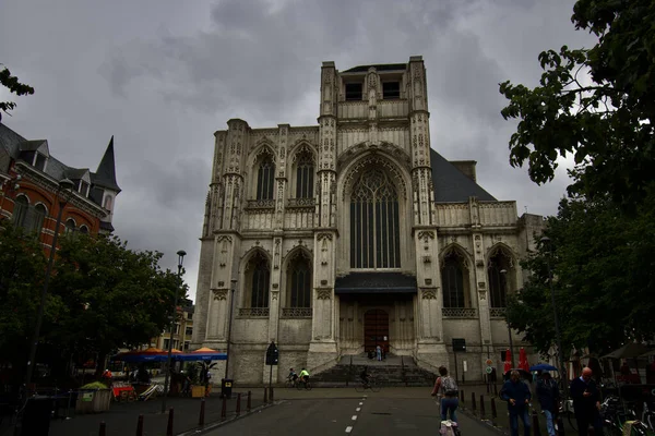 Leuven Belgio Agosto 2021 Facciata Della Chiesa San Pietro Una — Foto Stock