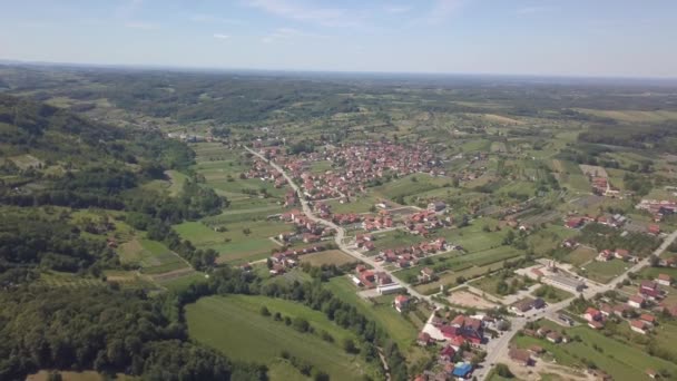 Blick Von Oben Auf Die Stadt — Stockvideo