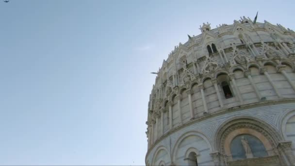 Kuppel Des Kolosseums Der Kathedrale Von Santa Maria Pisa Italien — Stockvideo