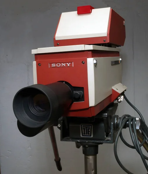 Спрингфилд Государства Августа 2021 Года Vintage 1970 Television Studio Camera — стоковое фото